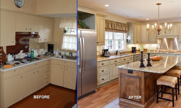 kitchen before and after remodeling