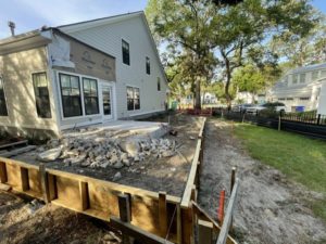 Before B. Chaney Improvements major addition build in Mt. Pleasant, SC