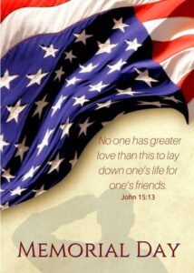 Have a great Memorial Day weekend from B. Chaney Improvements, custom home builder and home improvement specialist in Charleston, SC